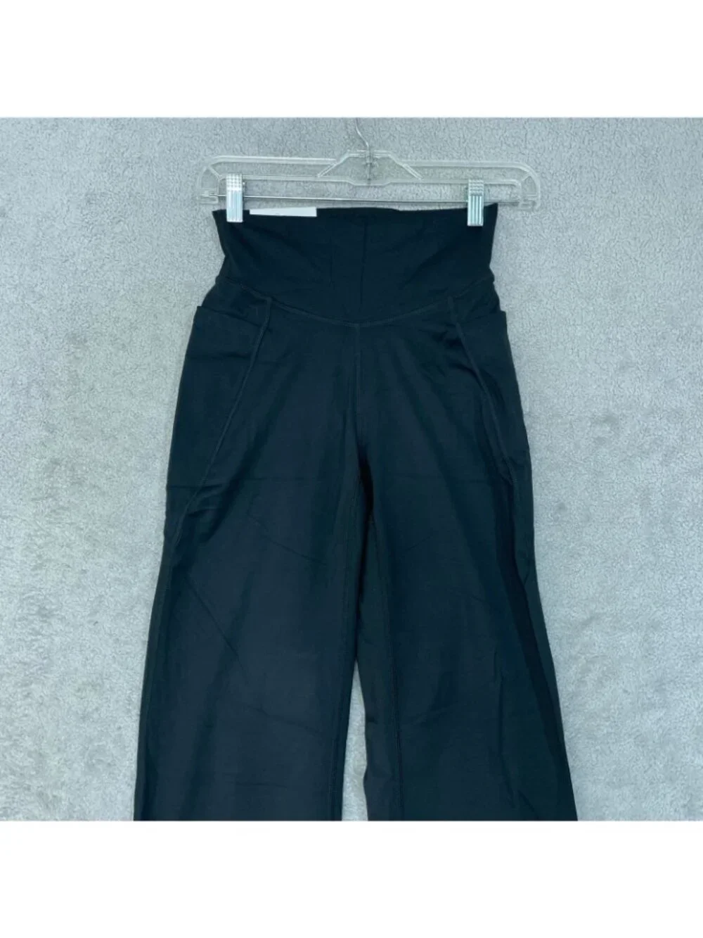 NWT Jockey Women's S Yoga Pant Black Salt High Waist Side Pockets B1486